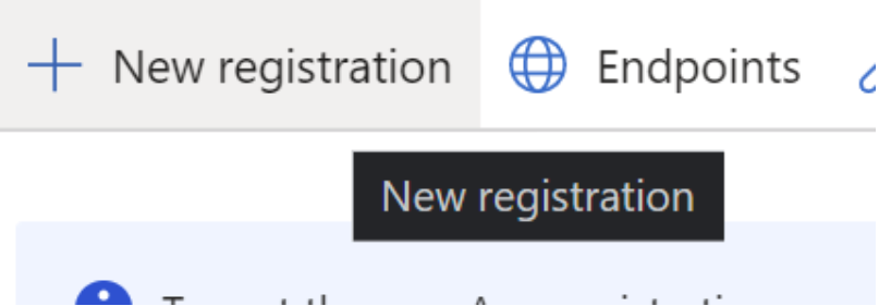 New registration
