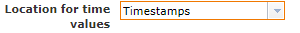 Location for time values