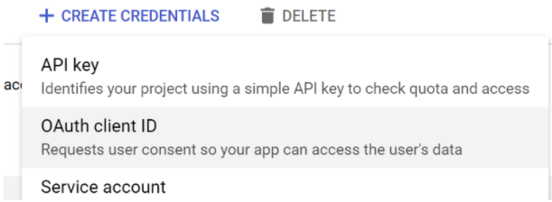 OAuth client ID