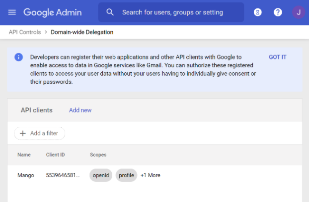 Domain-wide Delegation
