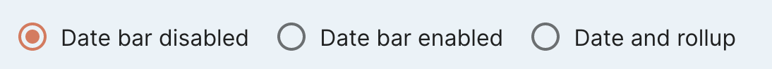 Date bar on